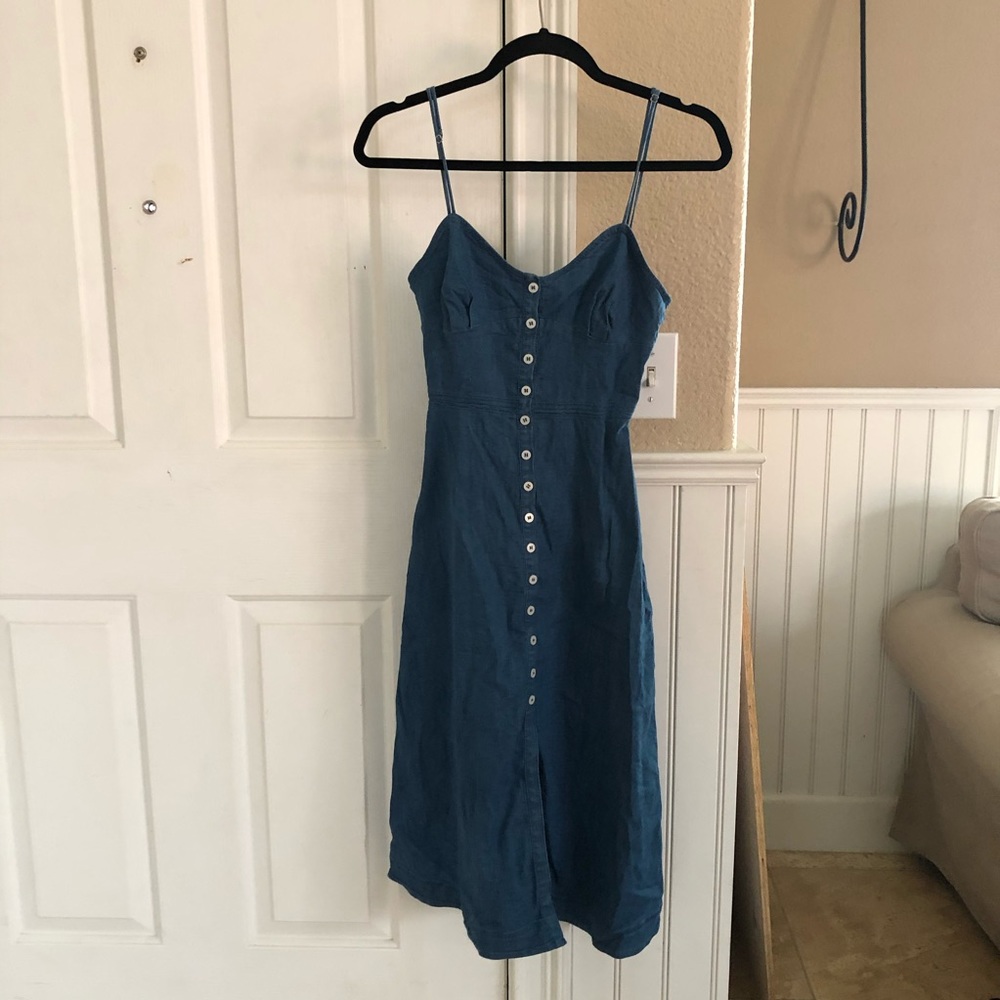 Size 4 Fit and Flare Denim Dress